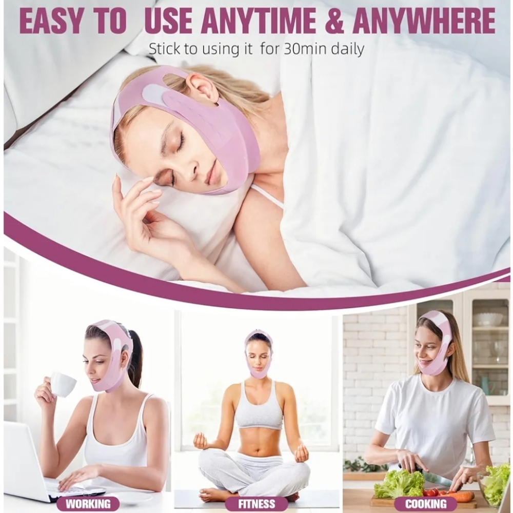 Chin Strap For Sleeping - Jawline Shaper - Picture 6 of 10
